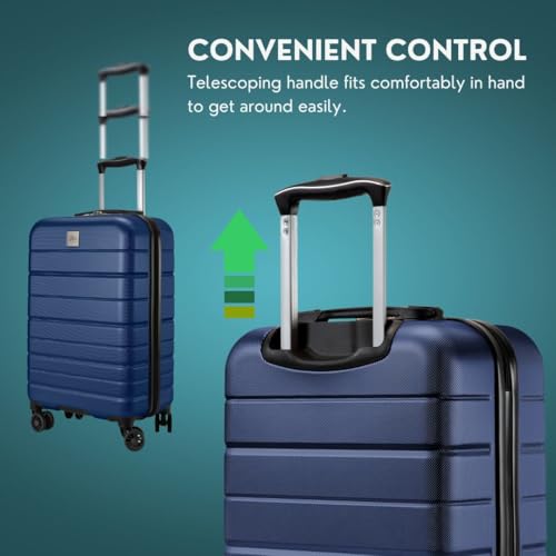 Skyway Epic 2.0 Hardside Spinner Luggage (Royal Blue, Carry-On 20-Inch)
