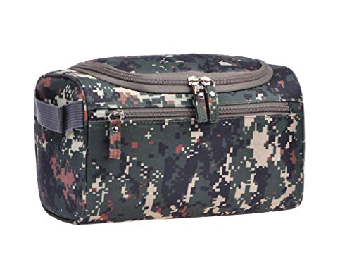 Vercord Mens Toiletry Bag Wash Travel Small Shaving Dop Kit Shower Bathroom Ditty Hygiene Bag Camo Mosaic