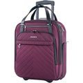 VANKEAN Carry On Underseat 16-inch Multi-functional Underseater Lightweight Overnight Suitcase with Wheels, Roller Case for Men Women Travel Business, Burgundy
