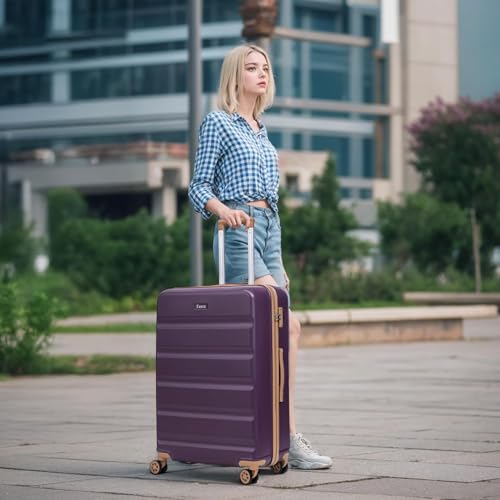 Eeeza Luggage Sets 5 Piece, Suitcases with Wheels,ABS Hard Case Luggage with TSA Lock Spinner Wheels,Carry On Luggage Set (20/24/28 Inch)