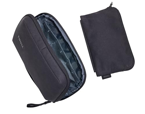 Thule Aion Travel Organizer - 2-in-1 pouch includes travel wallet and electronics bag - RFID blocking zipper pouch - Internal pockets to stay organized - 100% recycled waxed PFC-free fabric