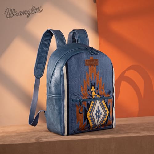 Montana West Wrangler Aztec Knitted Backpack for Women Western Casual Daypack
