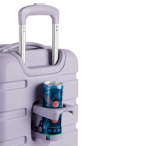 SwissGear 7366 Signature Hardside Expandable Luggage with Spinner Wheels, TSA Lock, Cup-Holder, Evening Haze, 3-Piece Set (19/23/27)