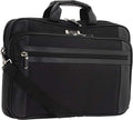 Kenneth Cole Reaction Urban Traveler Slim 18.4" Laptop Sleeve Top Zip Computer Portfolio Bag, Black