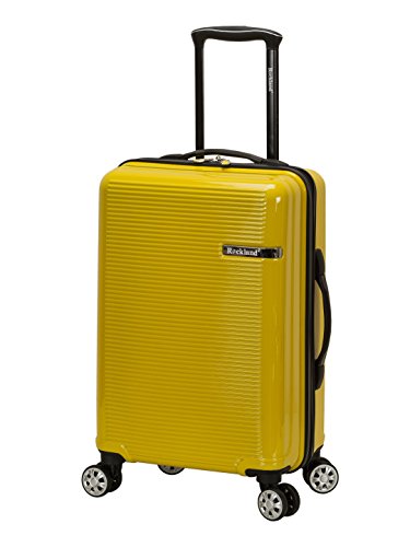 Rockland Horizon Hardside 3 Piece Spinner Wheel Luggage Set, (20"/24"/28"), Yellow