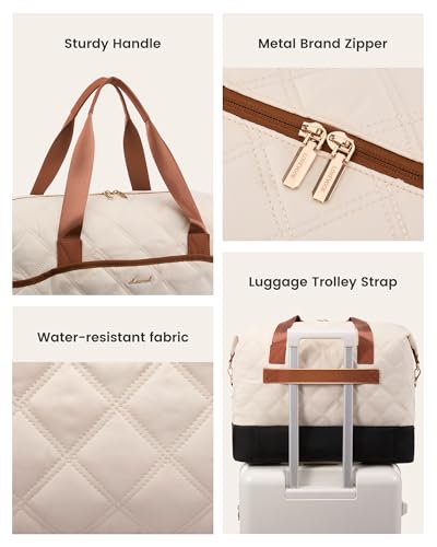 LOVEVOOK Weekender Bags for Women with Shoe Compartment, Lightweight Travel Duffle Bag with Wet Pocket, Hospital Overnight Bags for Women Labor Delivery, Personal Item Carry On Bag for Gym, Sport