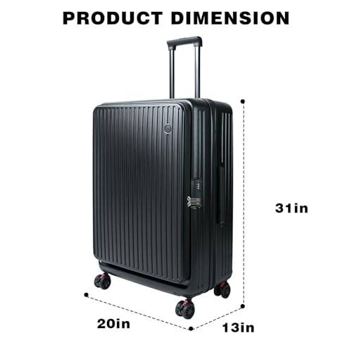 Maegragn Checked Luggage with Spinner wheels, 28 inch luggage with spinner wheels, large suitcases with wheels, Hard Shell Top-open Design Expandable Large Luggage