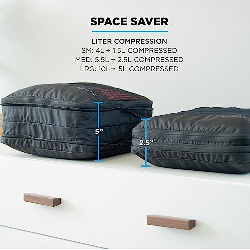 NOMATIC Packing Cubes, Compression Luggage Organizers for Carry-On, Suitcases, Travel Bags, Medium