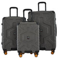 Wrangler ATG Outland Expandable Hardside Luggage, Gull Gray, 3 Piece Set