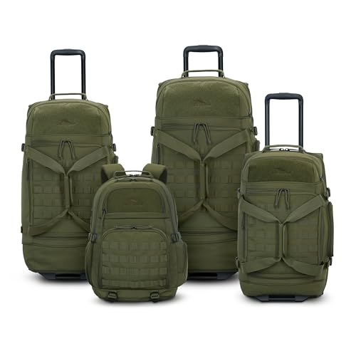 High Sierra Pathsetter Large Wheeled Rolling Duffle - Moss