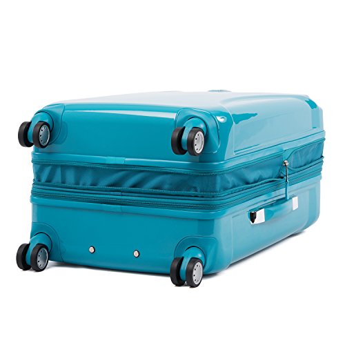 Atlantic Luggage Ultra Lite 4 Hardside, 24-Inch Expandable Spinner (Turquoise Blue)