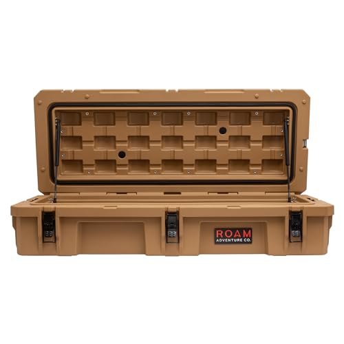 ROAM Rugged Cargo Box - Heavy Duty Roof-Mounted Storage Case, Lockable Waterproof Camping Gear Organizer, Truck Bed Storage Bin, Adventure Ready Overland Gear for Off-Road Travel