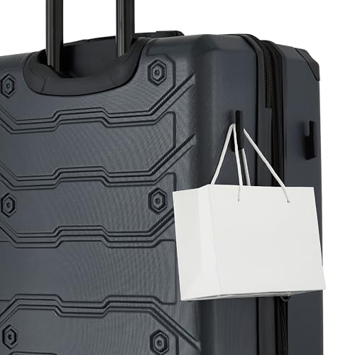 Wrangler ATG Trailway Expandable Hardside Luggage, Jet Black, 22" Carry-On