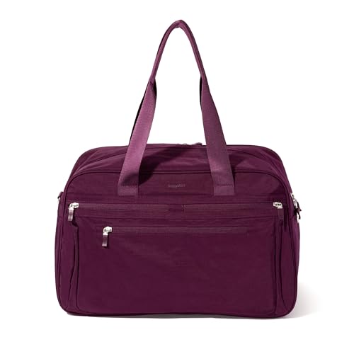 Baggallini Weekender Expandable Duffel - Lightweight 11x17 Inch Overnight Travel Bag