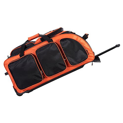 Travelers Club Xpedition 30 Inch Multi-Pocket Upright Rolling Duffel Bag, Bright Orange, 30'' Suitcase (85130-820)