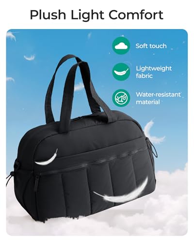 BAGSMART Gym Bag for Women, Duffle Bag for Travel with Wet Pocket, Lightweight Carry on Weekender Duffel, Water Resistant