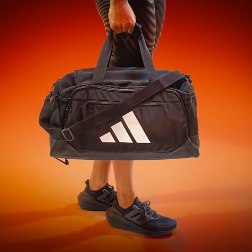 adidas Defender 5 Duffel Bag for Sports, Gym and Travel, Tropic Bloom/Clear Pink, OSFA