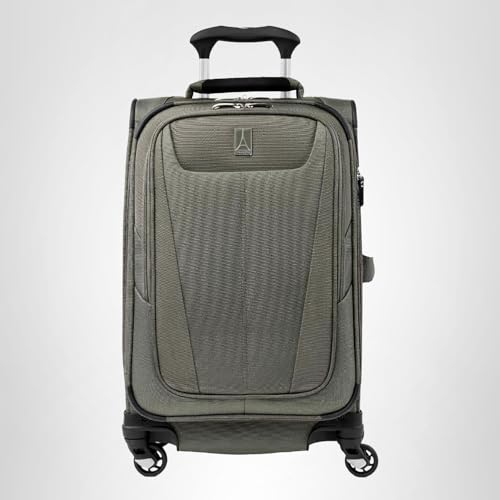 Travelpro Maxlite 5 Softside Expandable Luggage with 4 Spinner Wheels, Lightweight Suitcase, Men and Women, Slate Green, Checked-Large 29-Inch