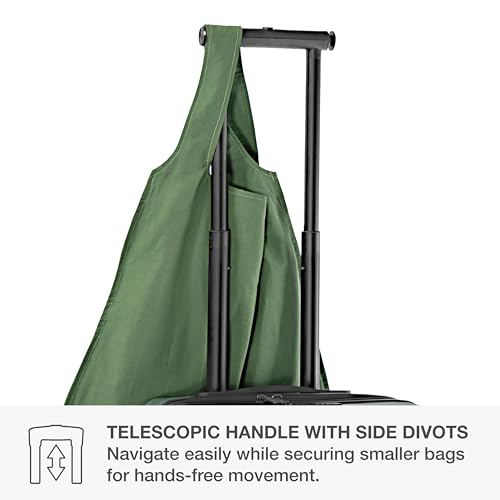 Traveler's Choice Markham Hardside Expandable Luggage with Hinomoto Spinner Wheels, 26-Inch Medium, Green