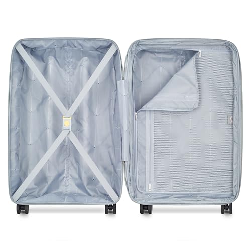 DELSEY Paris Dune Hardside Expandable Luggage with Spinner Wheels, Lunar Rock, Checked-Medium 25 Inch