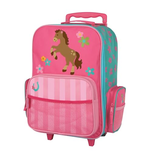 Stephen Joseph Kids Classic Rolling Luggage, Kids Luggage, Toddler Rolling Travel Carry On, Kids Suitcase with wheels,