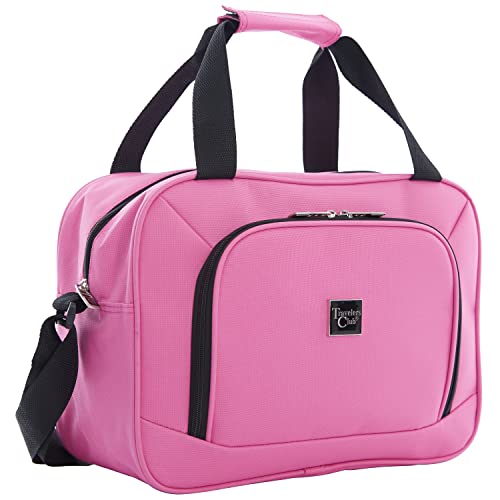 Travelers Club Midtown Hardside 4-Piece Luggage Travel Set, Bubble Gum