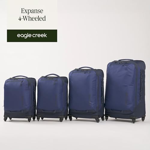 Eagle Creek Expanse 4-Wheel 30" Luggage – Durable Checked Spinner Suitcase with Expandable Capacity – Rugged Fabric, Lockable Zippers & Grab Handles – Travel-Ready – Pilot Blue
