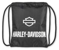 Harley-Davidson Rugged High-Density Polyester Quick-Draw Backpack Black & White