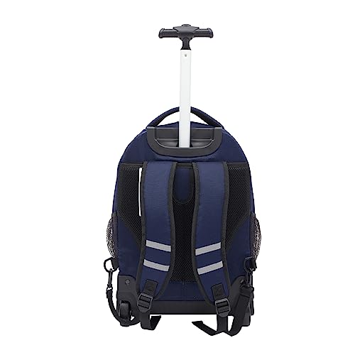 Travelers Club 18" Rolling Backpack with Shoulder Straps, Navy Blue