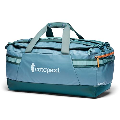 Cotopaxi Allpa 70L Getaway Duffel, Blue Spruce and Abyss