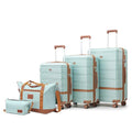 NEISIA Luggage Sets 3 Piece with spinner wheels, PC+ABS Hard Shell Travel Luggage,Lightweight Carry-on suitcases with TSA Lock,YKK Zippers Fathers Day Gift for Dad Men Husband(Green)