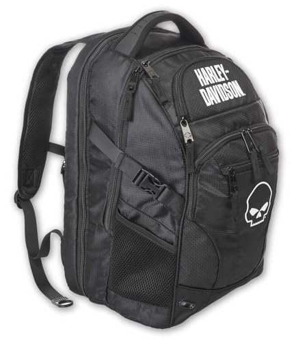 Harley-Davidson Willie G Skull Logo Renegade Lightweight Backpack - Black