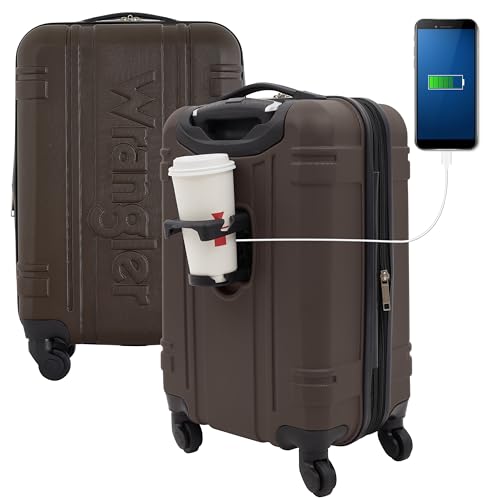 Wrangler 20" Astral Hardside Carry-On Luggage, Cedar