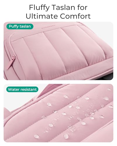 BAGSMART Small Underseat Carry on Luggage with Wheels, 16 inch Small Under Seat Luggage, Lightweight Travel Suitcase for Women, Baby Pink