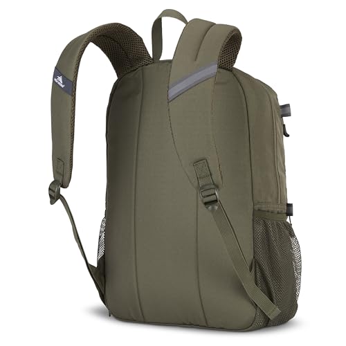 High Sierra Everclass Backpack - Travel or Work Laptop Bookbag with 360° Reflectivity, Dual Water Bottle Pockets & Fits Laptops Up To 15.6”, One Size, Olive