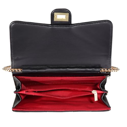 YAZEKOUS Crossbody Bags for Women, Small Purses Crossbody Purses for Women, Cell Phone Purse with Card Slots for Travel Daypack Black