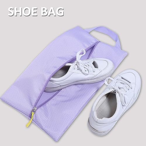 COVAX Packing Cubes for Suitcases, 5 Set Travel Luggage Organizer Bags and Storage Packing Cubes for Women Men, Purple
