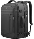 AREYTECO Travel Backpack, 50L Expandable Extra Large Laptop Backpack, Carry On Backpack Water Resistant Business Suitcase Daypack Bag Fits 17 Inch Laptops, Travel Gifts for Men Women, Black