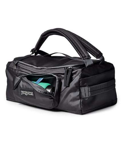 Jansport Good Latitude 40L Convertible Duffel Backpack – Water Resistant, 16 Inch Laptop Sleeve, Luggage Trolley – Weekender Travel Bag, Smokey Grit