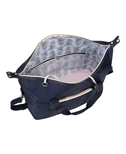 Ricardo Beverly Hills Indio Weekender Duffel Softside Lightweight Overnight Bag and Great for The Gym, Three Straps and A Trolly Sleeve, Navy Blue, Carry-On 13-Inch