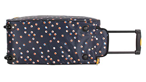 LUCAS Designer Carry On Luggage Collection - Lightweight Pattern 22 Inch Duffel Bag- Weekender Overnight Business Travel Suitcase with 2- Rolling Spinner Wheels (Spot-Light)