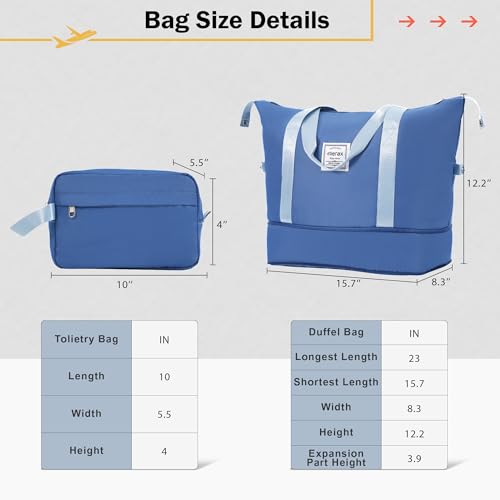 Merax Luggage Sets 4 Piece Suitcase Set, Expandable Hardside 20 IN & 24 IN Suitcase Set with Duffel Bag, Lightweight Travel Luggage with Spinner Wheels and TSA Lock(Dark Blue)
