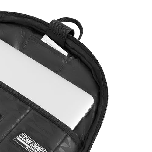 SwissGear Travel Tech Elite Laptop Backpack – Fits Laptops up to 16” – ScanSmart TSA-Friendly Backpack with USB Port, Shoe Compartment & Organizer Pockets – Black Dot