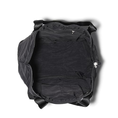 Baggallini Women's Carryall Expandable Packable Tote, Black