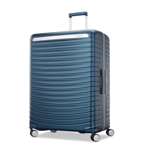 Framelock Max 29" Large Checked Hardshell Zipperless Luggage - Highly Secure Integrated Eazylock™ Mechanism - RightHeight™ Adjustable Handle - 360° Spinner Wheels - Airline Approved - Emerald Teal