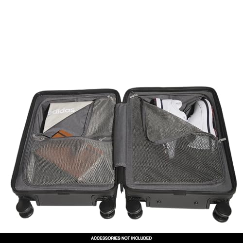 adidas 3-Stripe Spinner Carry-On Luggage Wheel Bag Suitcase
