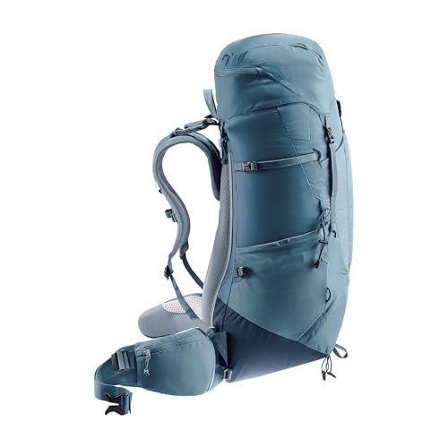 Deuter Unisex Aircontact Lite 50 + 10 L, Lightweight Backpacking & Hiking Backpack for Men & Women, 50 + 10 Liters - Atlantic-Ink