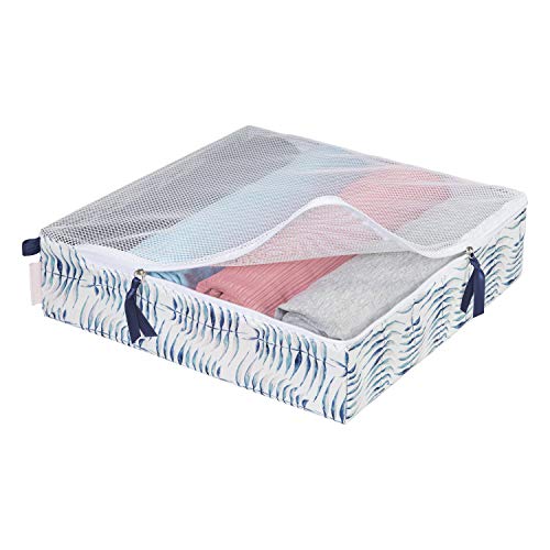 Ricardo Beverly Hills Indio Packing Cubes, Ultra-Lightweight with See-Through Mesh Lid, Pull-Tabs for Easy Zipping Access, Exclusive Stylish Botanical-Print Lining, Fern, 3-Piece Set