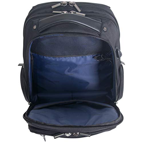 Kenneth Cole Reaction ProTec Travel Business Backpack 17" Laptop Computer TSA Checkpoint-Friendly Bookbag With USB Port, Black