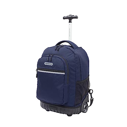 Travelers Club 18" Rolling Backpack with Shoulder Straps, Navy Blue